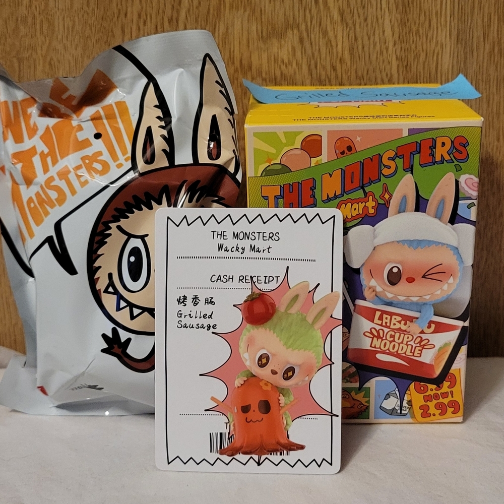 POP MART The Monsters Wacky Mart Figure GRILLED SAUSAGE